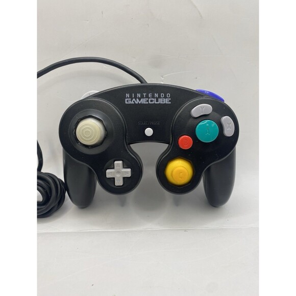 Official Nintendo Gamecube Controller Black DOL-003 Authentic OEM Tested - Picture 1 of 3